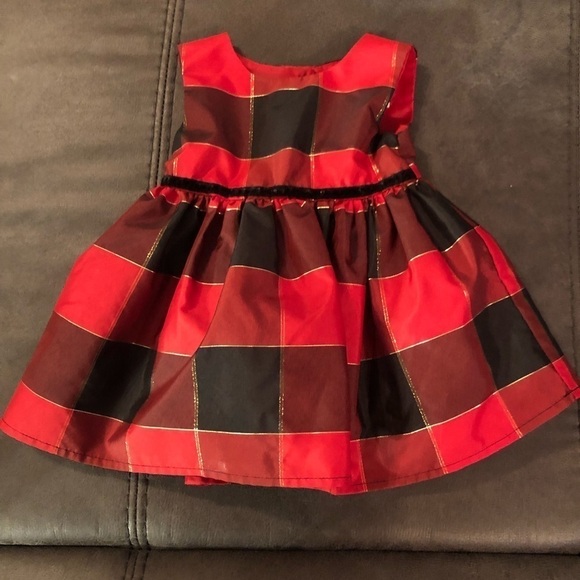 George Plaid Dress with Black Cover - Picture 2 of 6